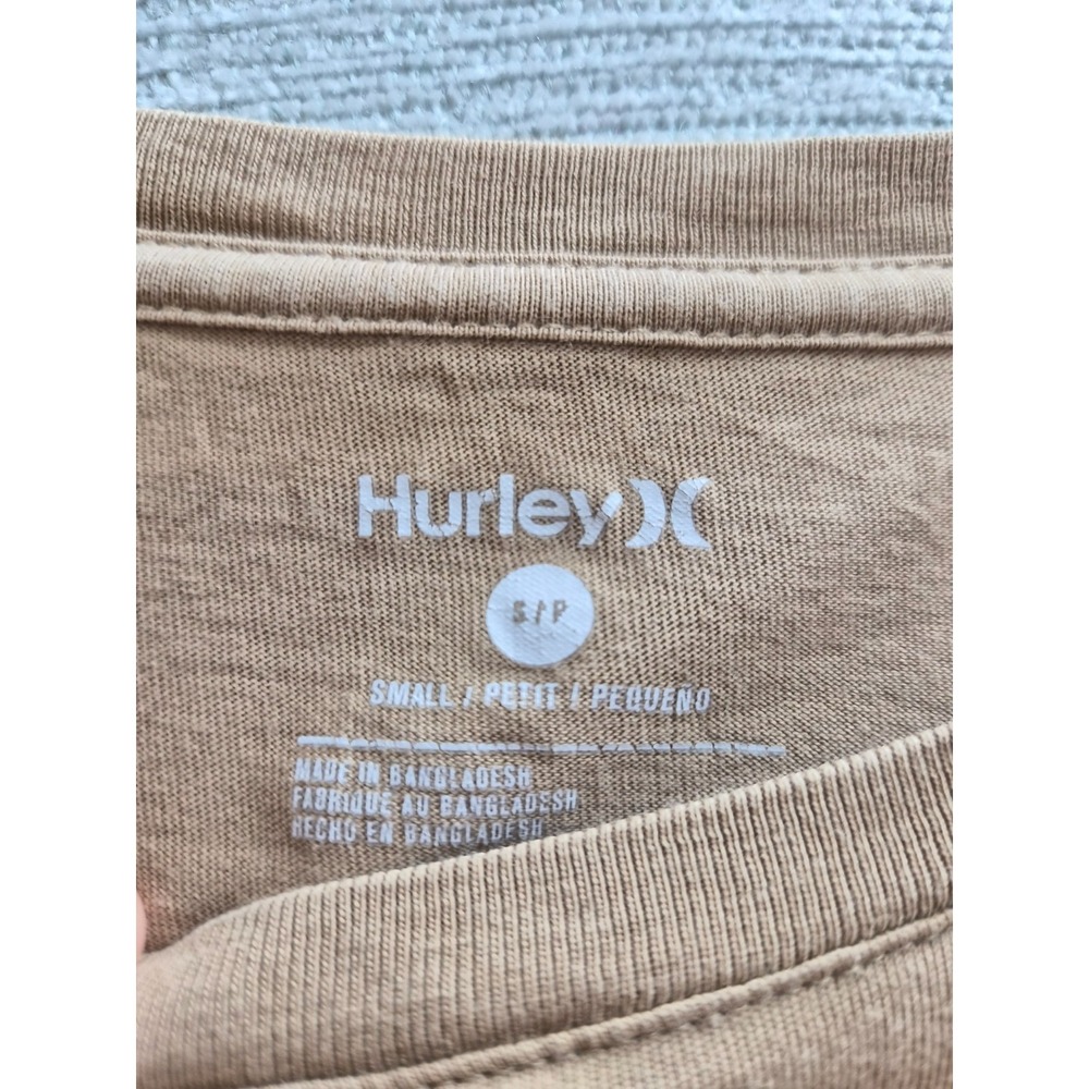 Hurley Everyday Ss T Shirt Mens Small Brown Logo Cotton Crew Neck Casual Outdoor - Picture 4 of 7